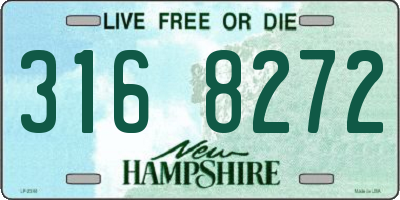 NH license plate 3168272