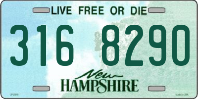 NH license plate 3168290
