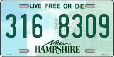 NH license plate 3168309