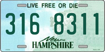 NH license plate 3168311