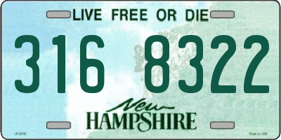 NH license plate 3168322