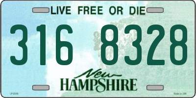 NH license plate 3168328