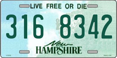NH license plate 3168342