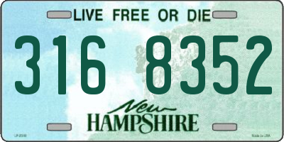 NH license plate 3168352