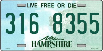 NH license plate 3168355