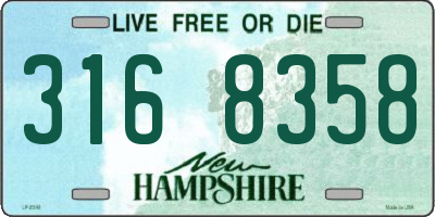 NH license plate 3168358