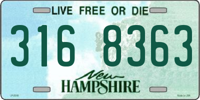 NH license plate 3168363