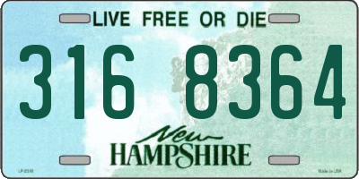 NH license plate 3168364