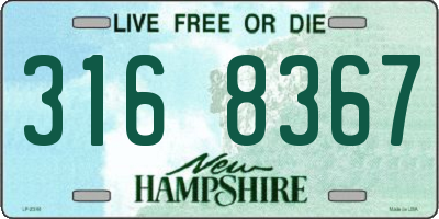 NH license plate 3168367