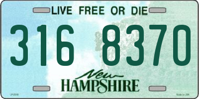 NH license plate 3168370