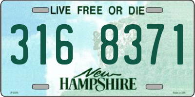 NH license plate 3168371