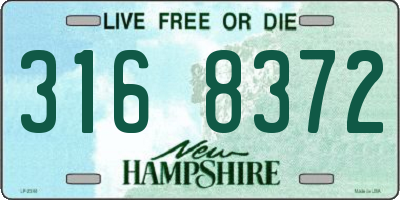 NH license plate 3168372