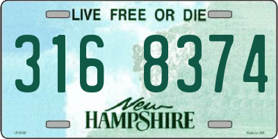 NH license plate 3168374