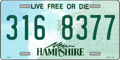 NH license plate 3168377