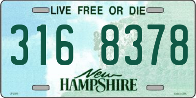 NH license plate 3168378