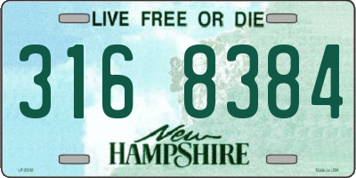 NH license plate 3168384