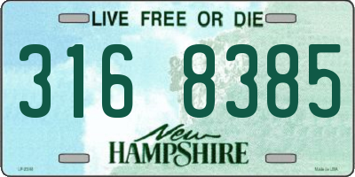 NH license plate 3168385