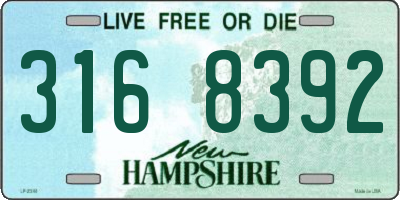 NH license plate 3168392