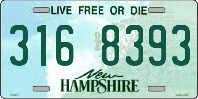 NH license plate 3168393