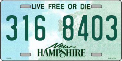 NH license plate 3168403