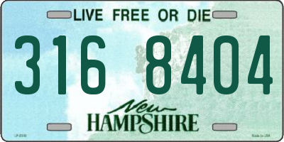 NH license plate 3168404