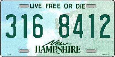 NH license plate 3168412