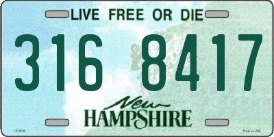 NH license plate 3168417