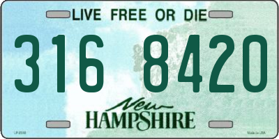 NH license plate 3168420