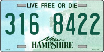NH license plate 3168422