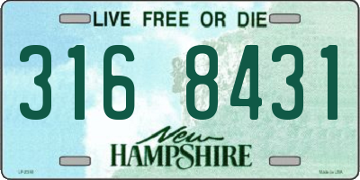 NH license plate 3168431