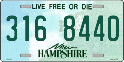 NH license plate 3168440
