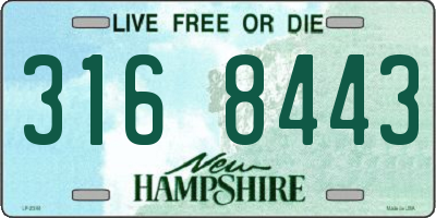 NH license plate 3168443
