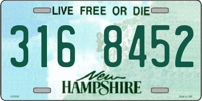 NH license plate 3168452
