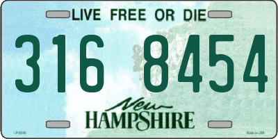 NH license plate 3168454