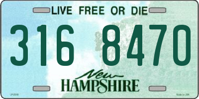 NH license plate 3168470