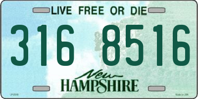 NH license plate 3168516