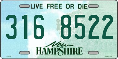 NH license plate 3168522