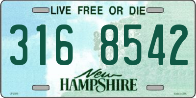 NH license plate 3168542