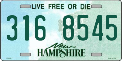 NH license plate 3168545