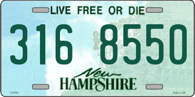 NH license plate 3168550