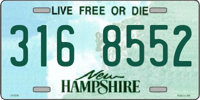 NH license plate 3168552