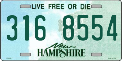 NH license plate 3168554
