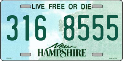 NH license plate 3168555
