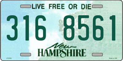 NH license plate 3168561