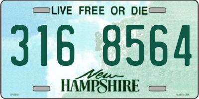 NH license plate 3168564