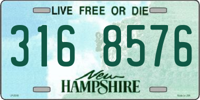 NH license plate 3168576