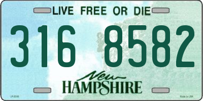 NH license plate 3168582