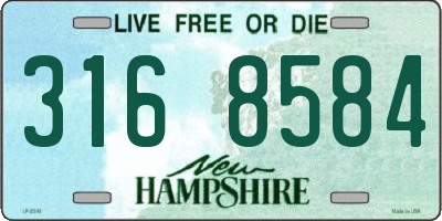 NH license plate 3168584