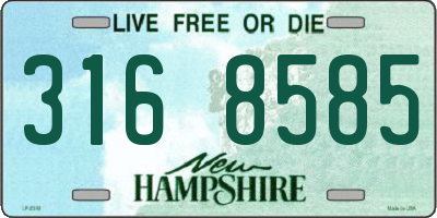 NH license plate 3168585