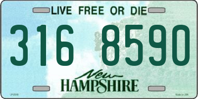 NH license plate 3168590